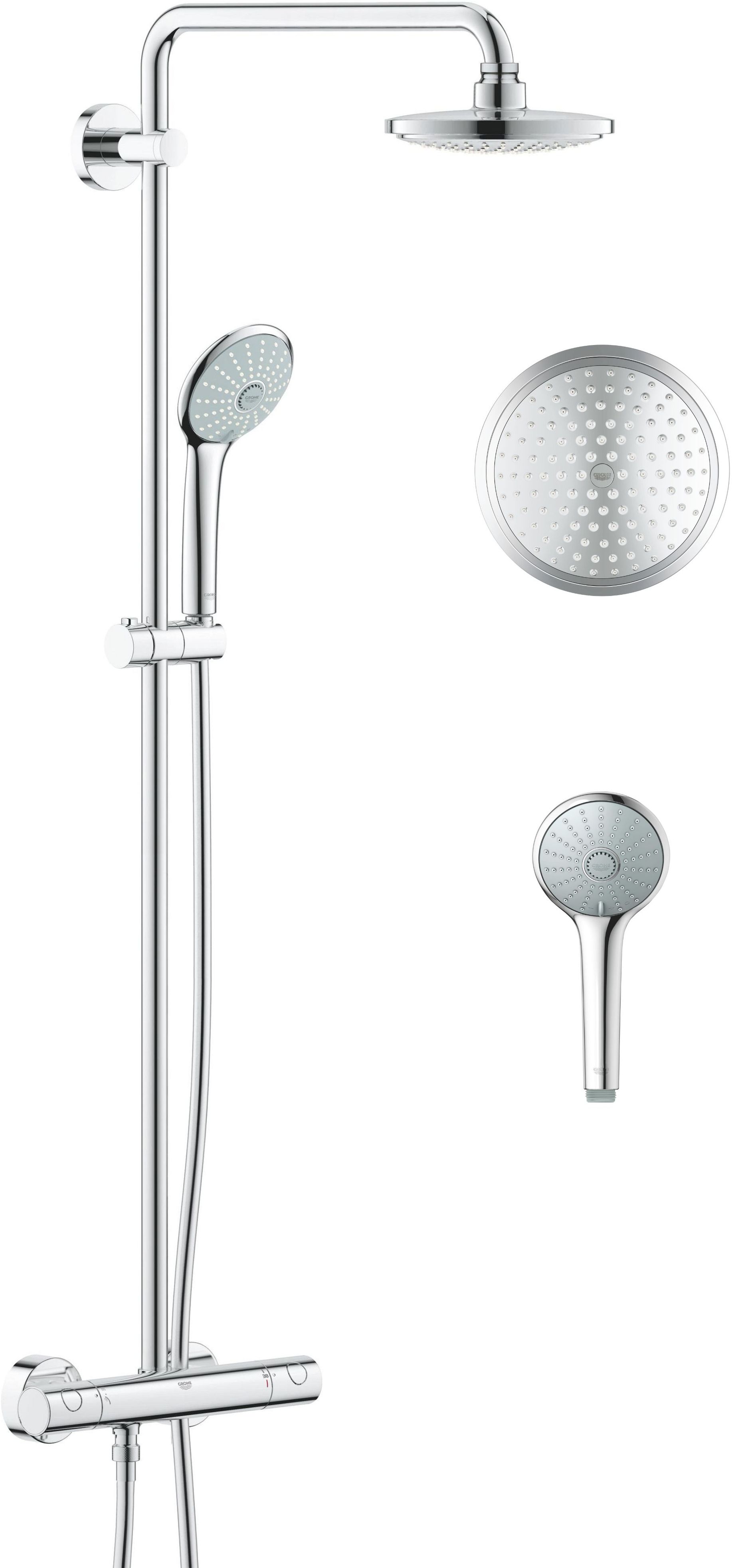 Grohe Euphoria sprchová súprava nástenná s termostatom áno StarLight Chrome 27296001