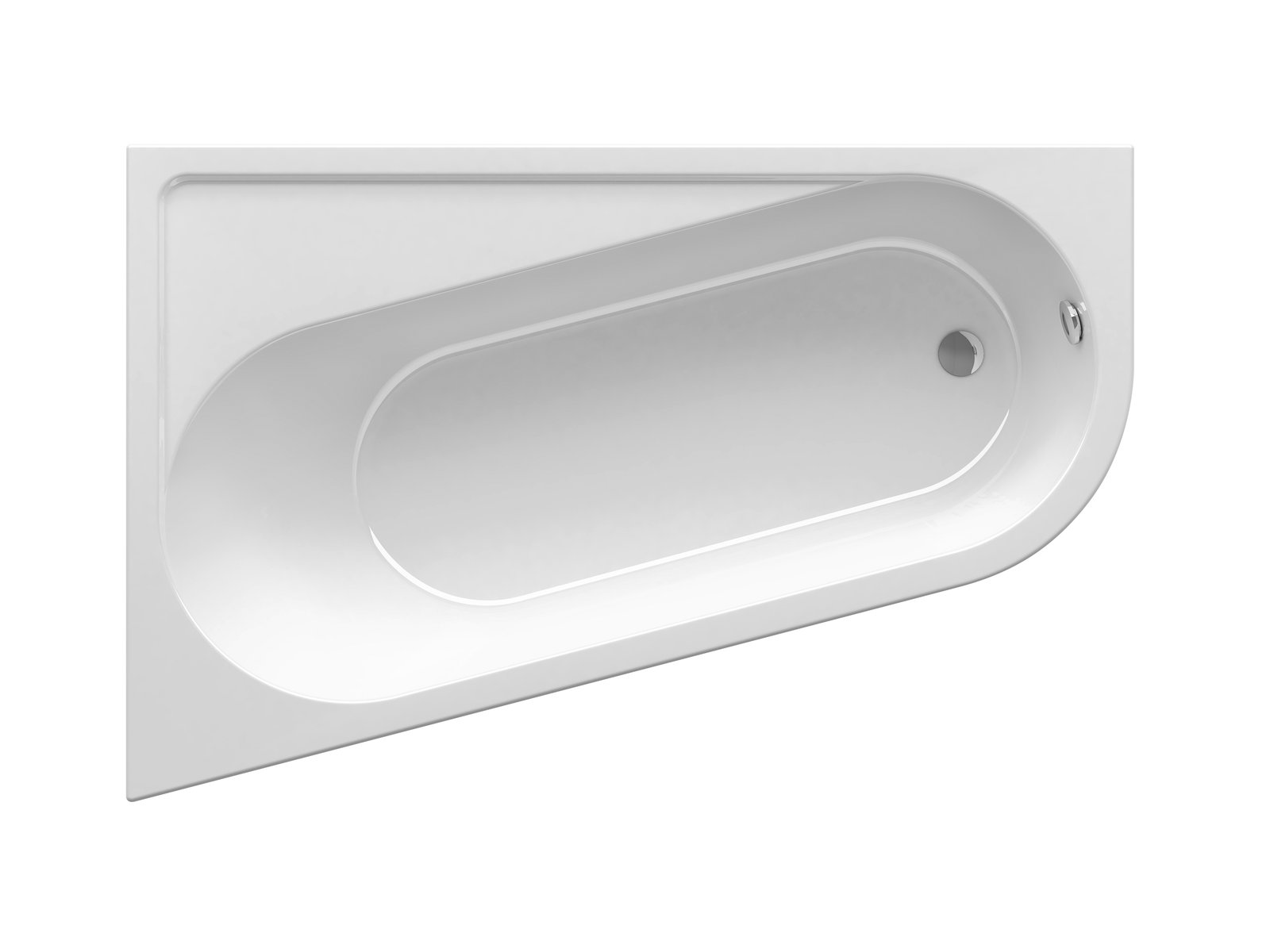 Ravak Chrome rohová vaňa 170x105 cm ľavostranné biela CA31000000