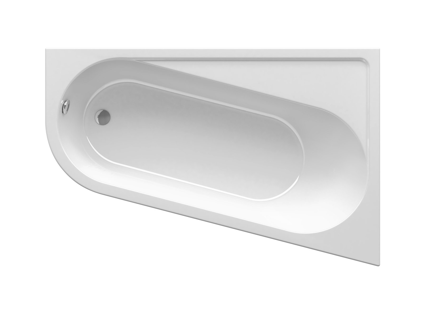 Ravak Chrome rohová vaňa 170x105 cm pravostranné biela CA41000000