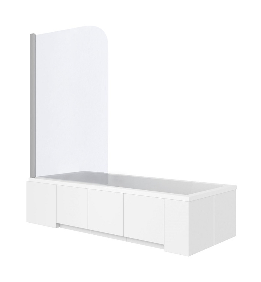 Rea Topaz vaňová zástena 70 cm jednodielny chrómová lesklé/číre sklo REA-W0087