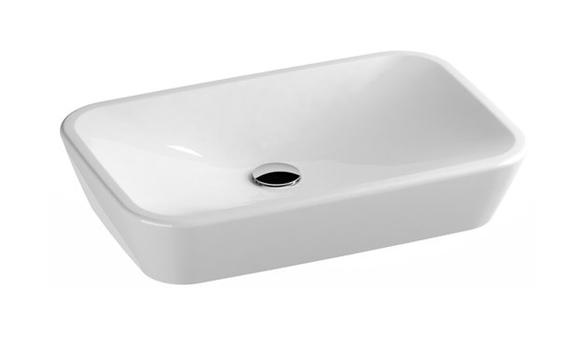 Ravak Ceramic umývadlo 60x40 cm obdĺžnik pultové umývadlo biela XJX01160002