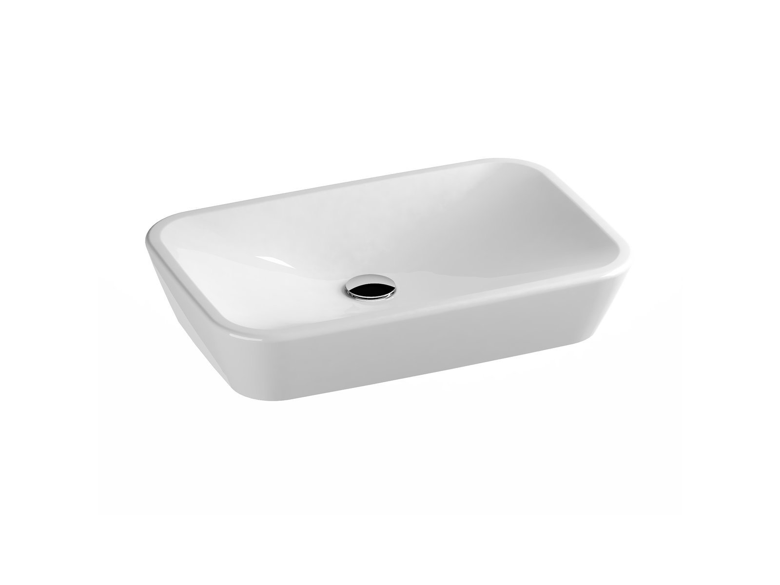 Ravak Ceramic umývadlo 60x40 cm oválny pultové umývadlo biela XJX01160002