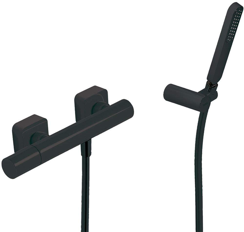 Tres Loft Colors sprchová batéria nástenná čierna 200.167.01.NM