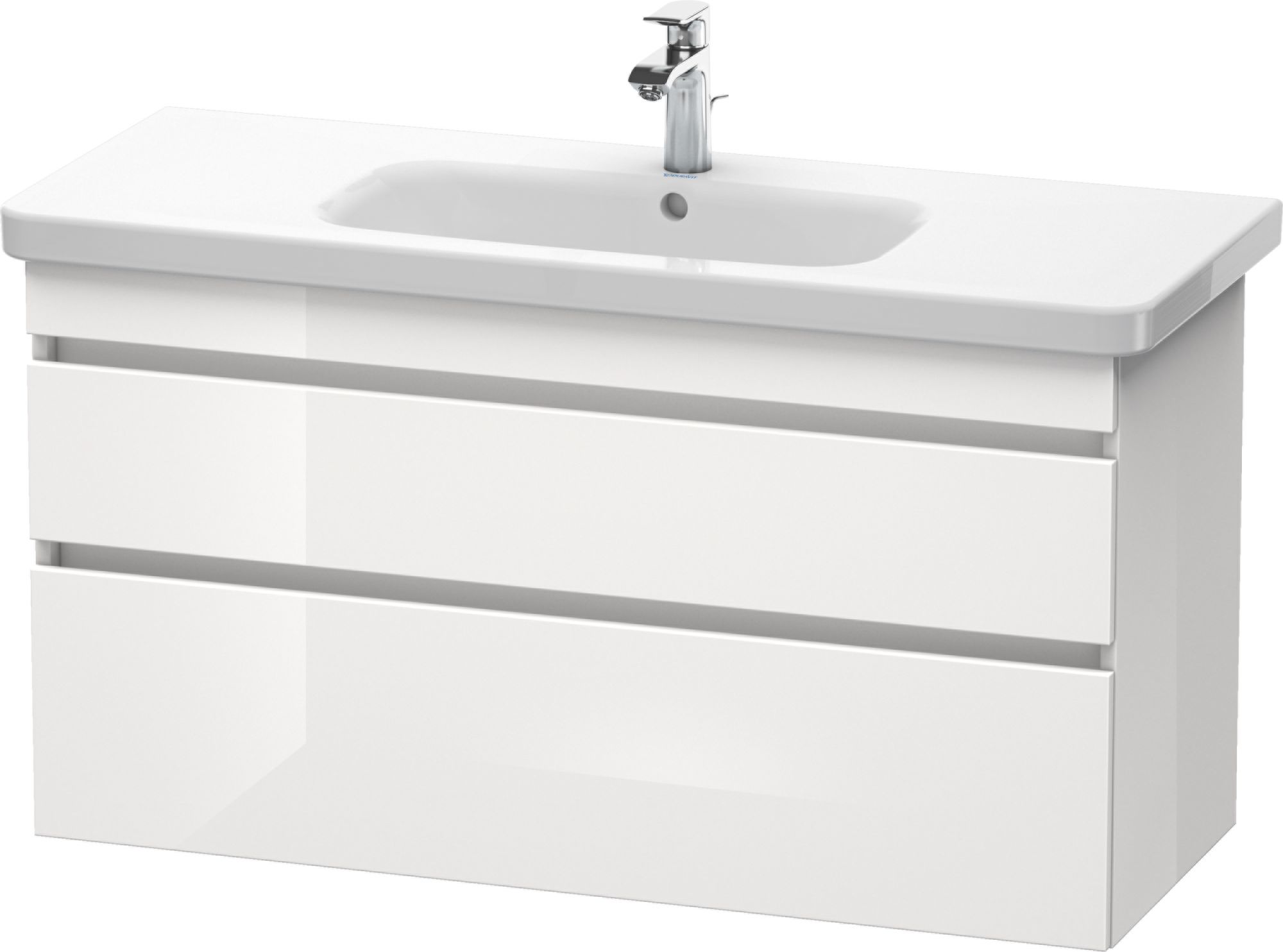 Duravit DuraStyle skrinka 113x44.8x61 cm závesná kúpeľňová skrinka pod umývadlo biela DS649502222
