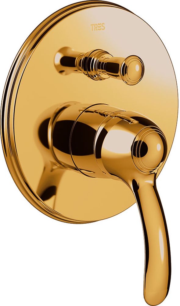 Tres Monoclasic vaňová/sprchová batéria podomietková zlatá 242.180.01.OR