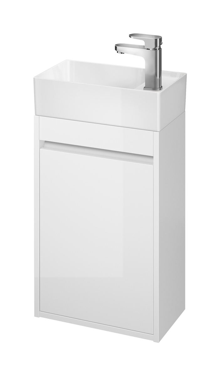 Cersanit Crea skrinka 39x21.5x59 cm závesná kúpeľňová skrinka pod umývadlo biela S924-001