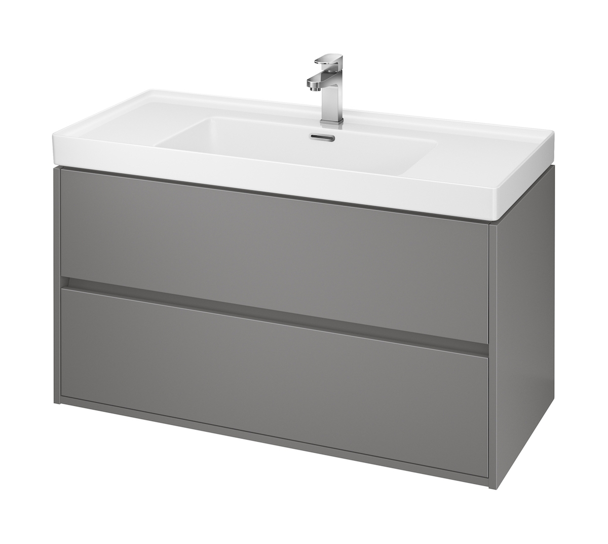 Cersanit Crea skrinka 99x45x53 cm závesné pod umývadlo sivá S924-019