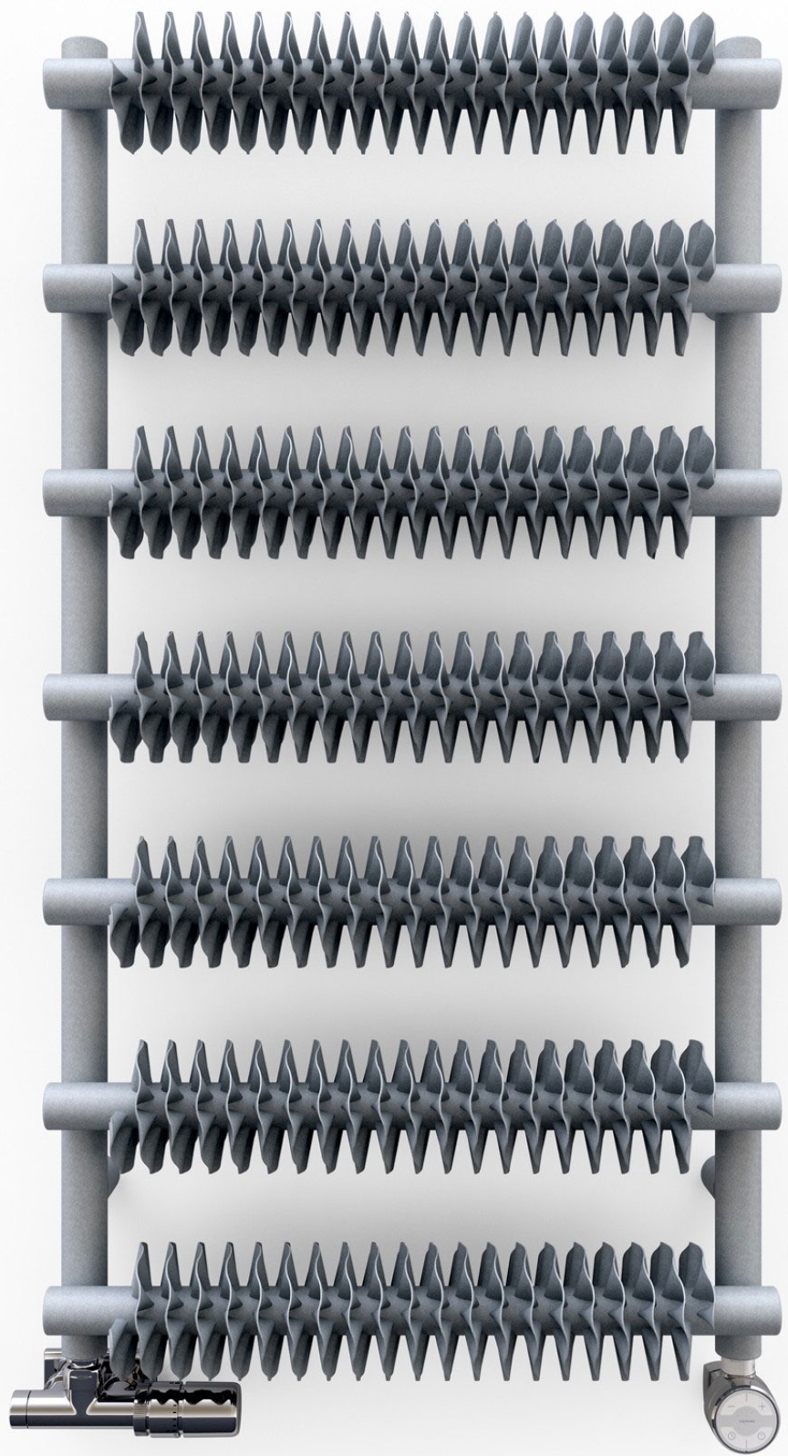 Terma Ribbon T kúpeľňový radiátor dekoratívny 121x50 cm biela WGR2T121050K916SX