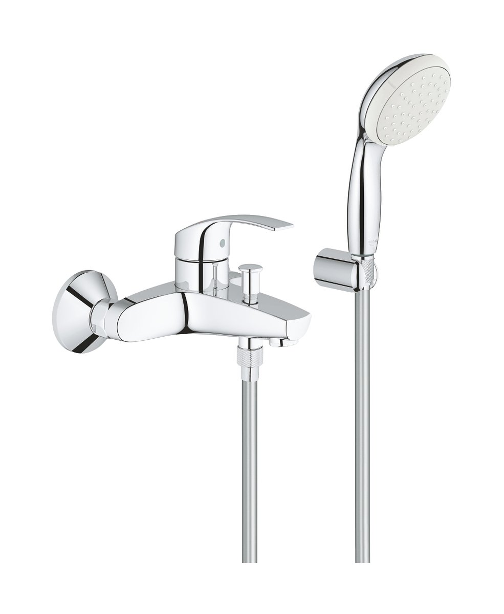 Grohe Eurosmart vaňová/sprchová batéria nástenná StarLight Chrome 3330220A