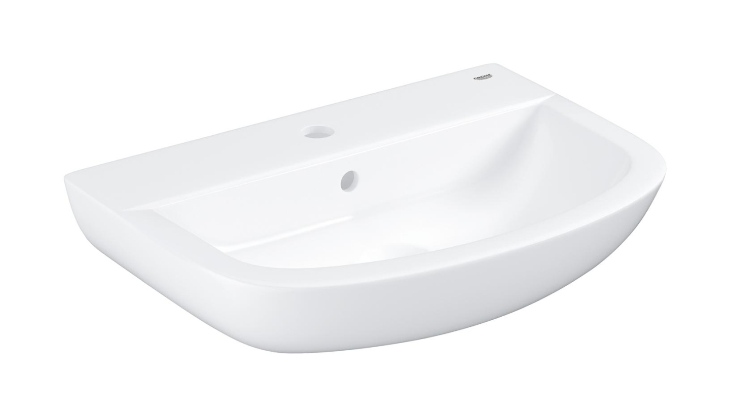 Grohe Bau Ceramic umývadlo 55.3x38.6 cm polkruhový klasické umývadlo biela 39440000