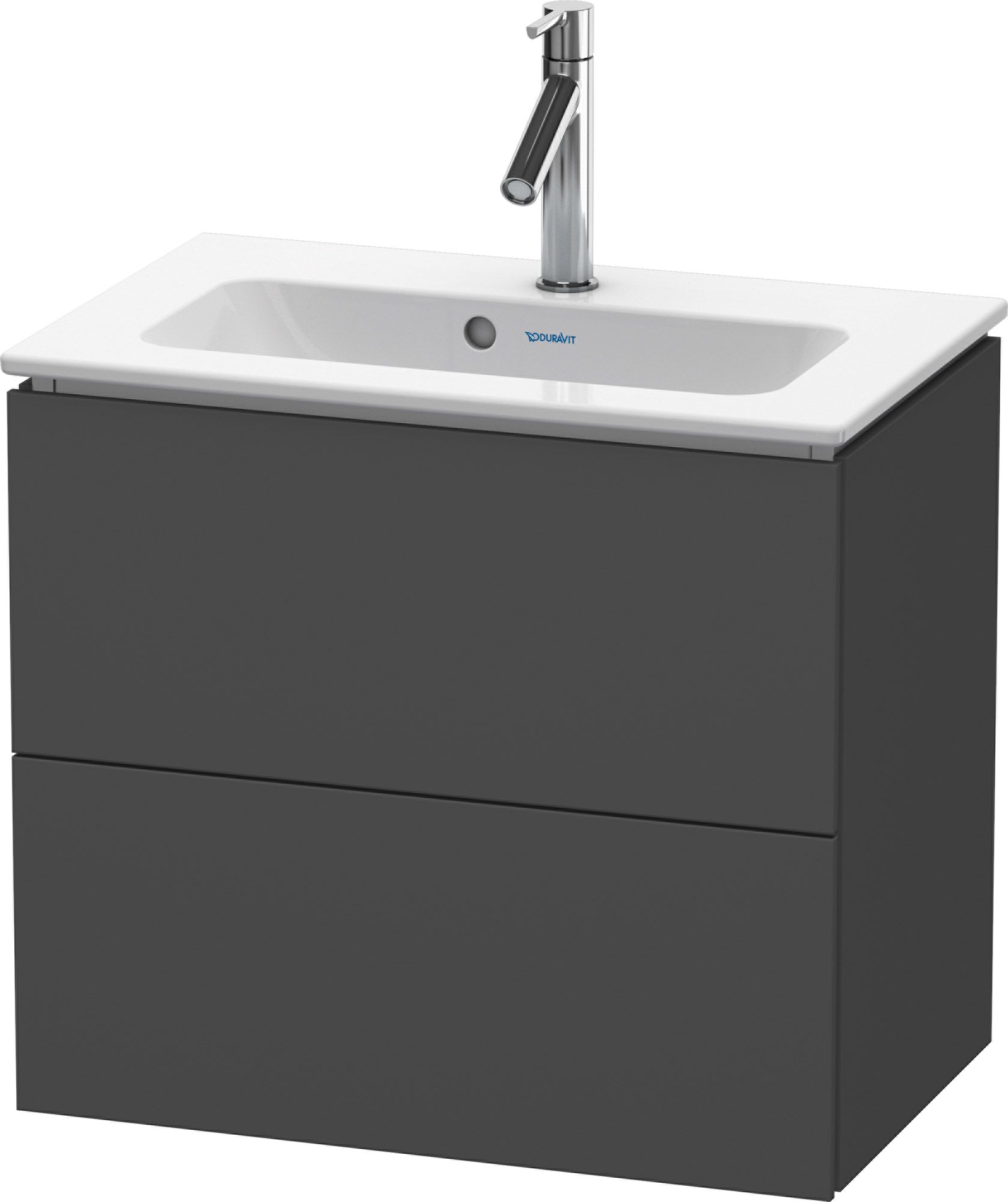 Duravit L-Cube skrinka 62x39.1x55 cm závesná kúpeľňová skrinka pod umývadlo grafitová LC625604949