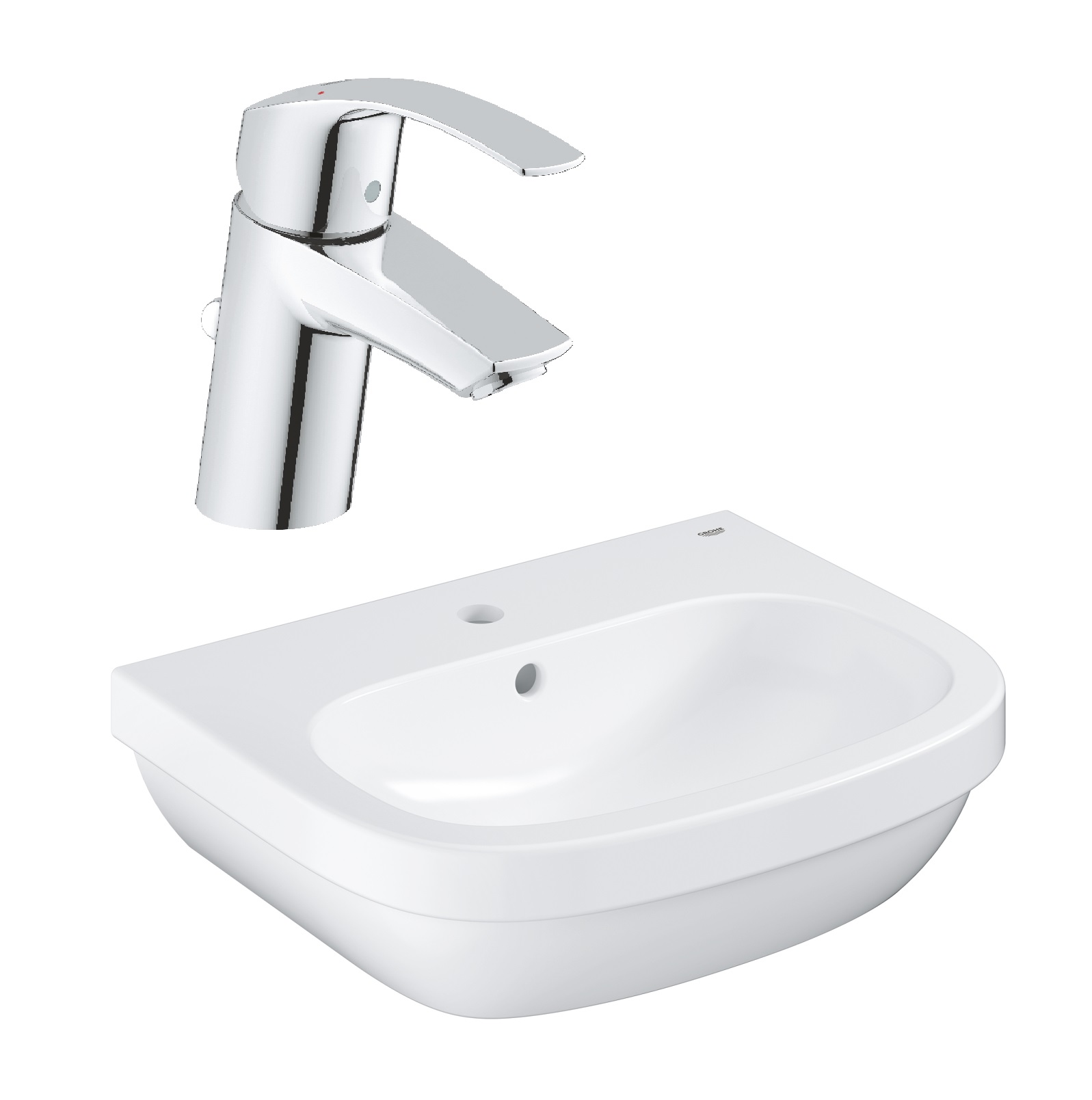 Súprava umývadlo Grohe Euro Ceramic 39336000, umývadlová batéria Grohe Eurosmart 33265002