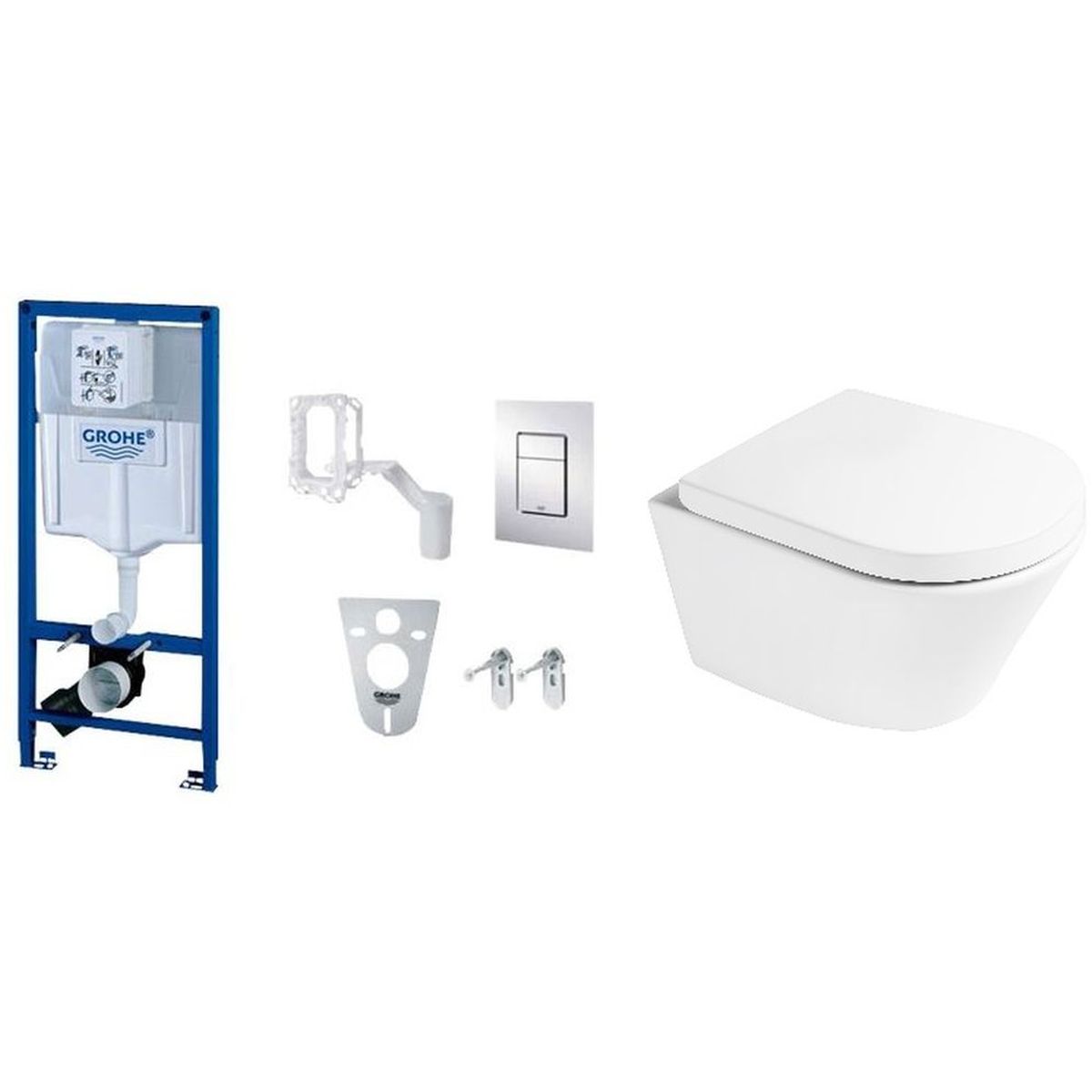 Set podomietková konštrukcia Grohe Rapid SL 38827000, WC misa Oltens Jog 42501000, 45101000