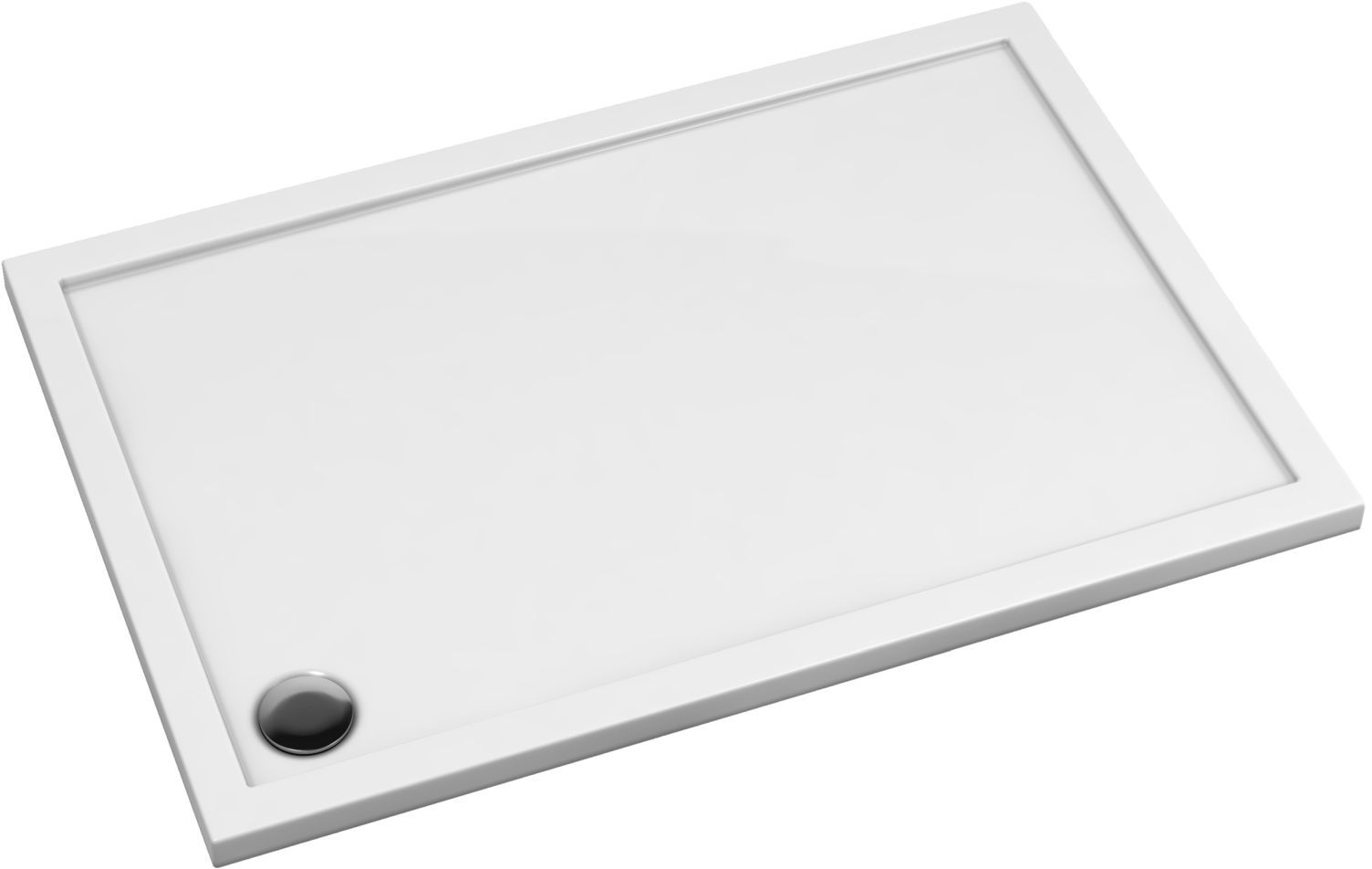 Omnires Merton obdĺžniková sprchová vanička 140x80 cm biela MERTON80/140/PBP