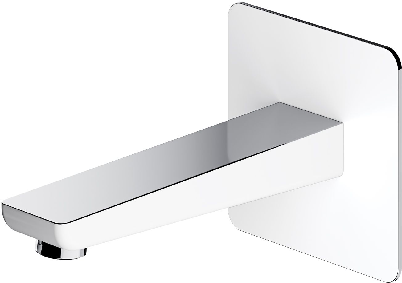 Omnires Parma výtoková rúra batérie vaňová chrómová-biela WDPARMACRB