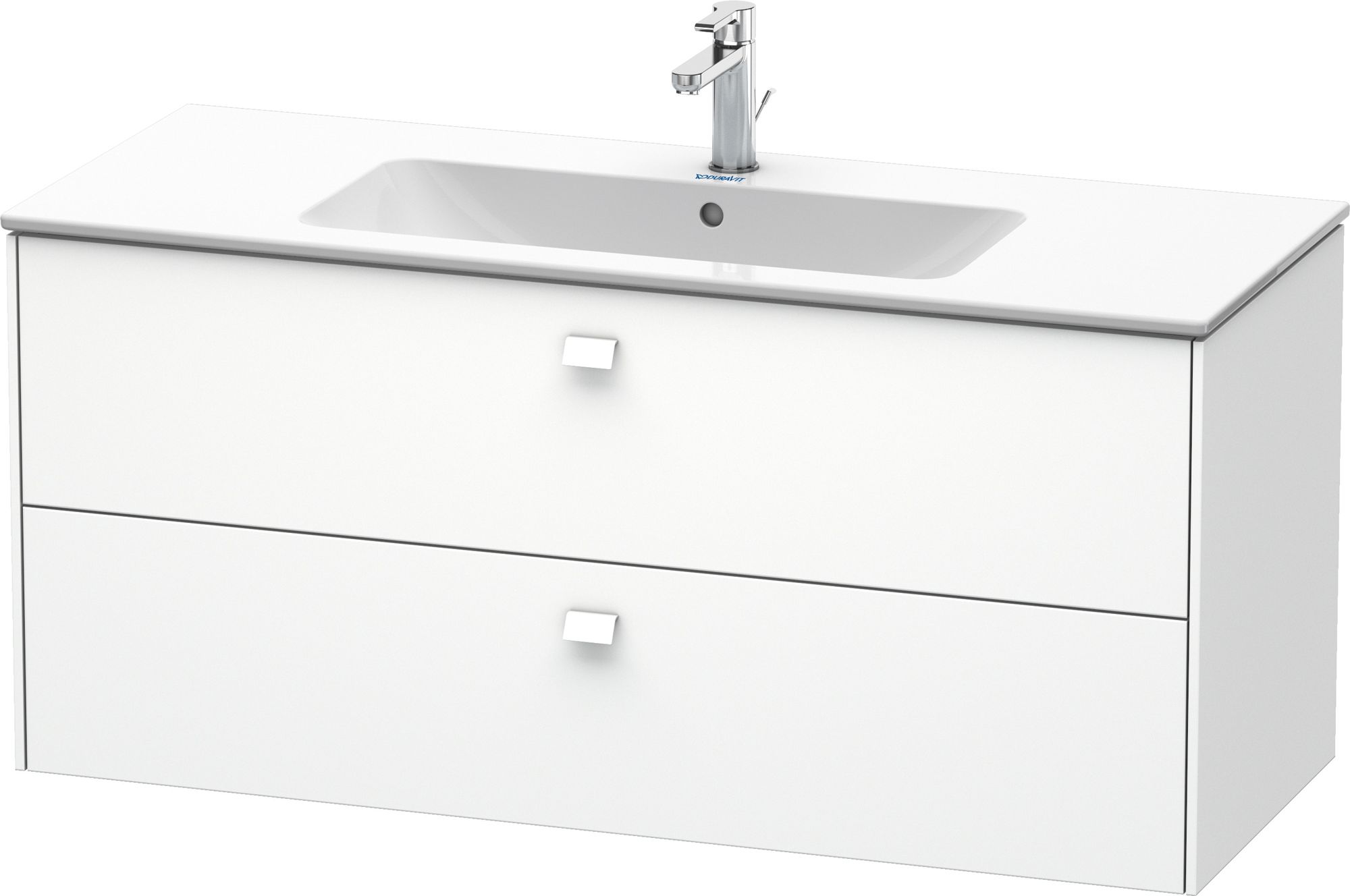 Duravit Brioso skrinka 122x47.9x55.3 cm závesná kúpeľňová skrinka pod umývadlo biela BR410401818