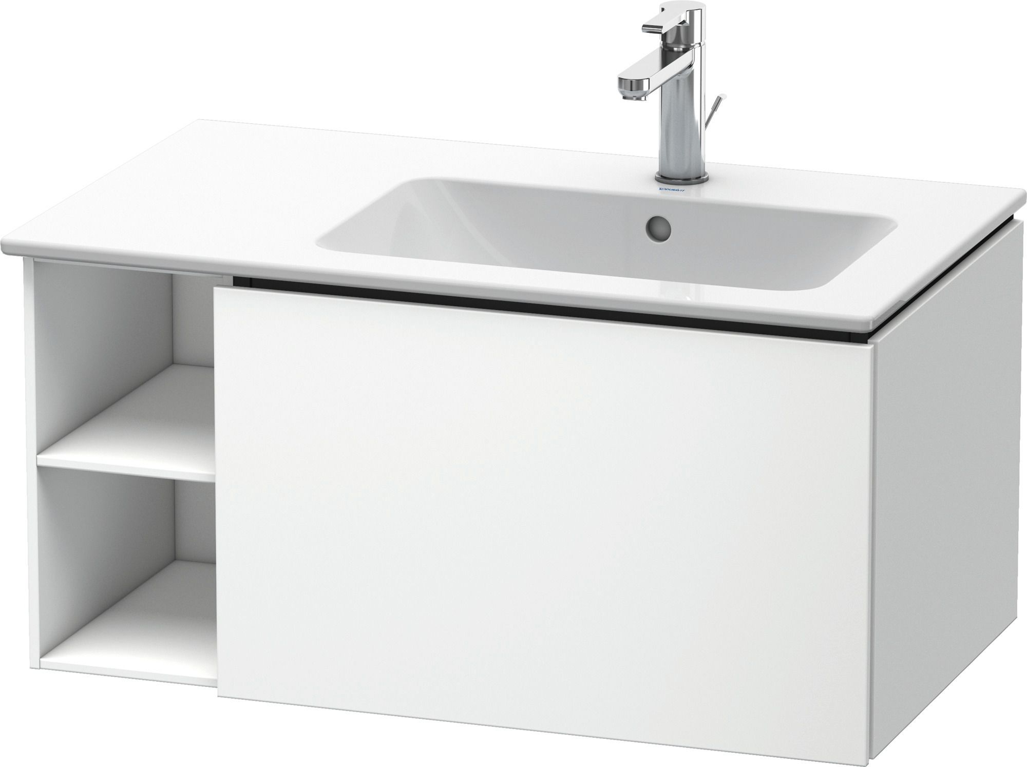 Duravit L-Cube skrinka 82x48.1x40 cm závesná kúpeľňová skrinka pod umývadlo biela LC619201818