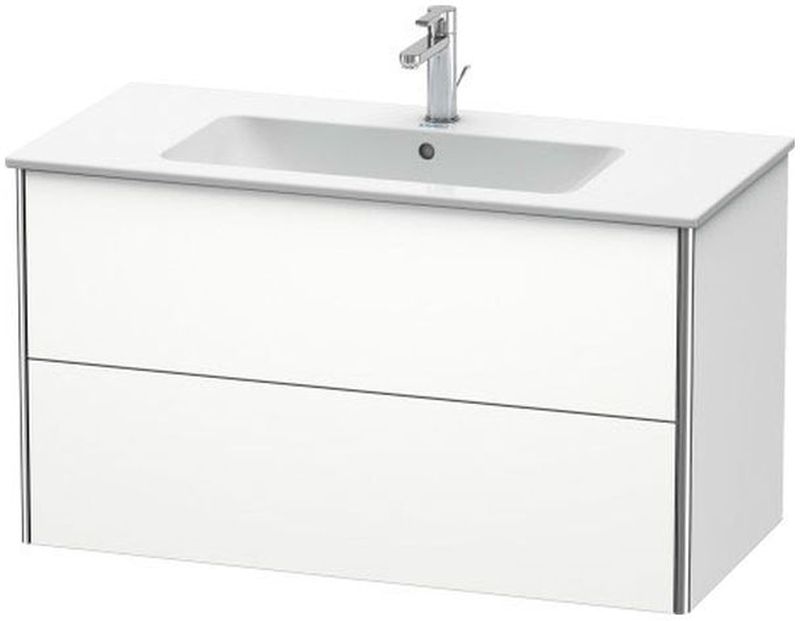Duravit XSquare skrinka 101x47.8x56 cm závesná kúpeľňová skrinka pod umývadlo biela XS417301818
