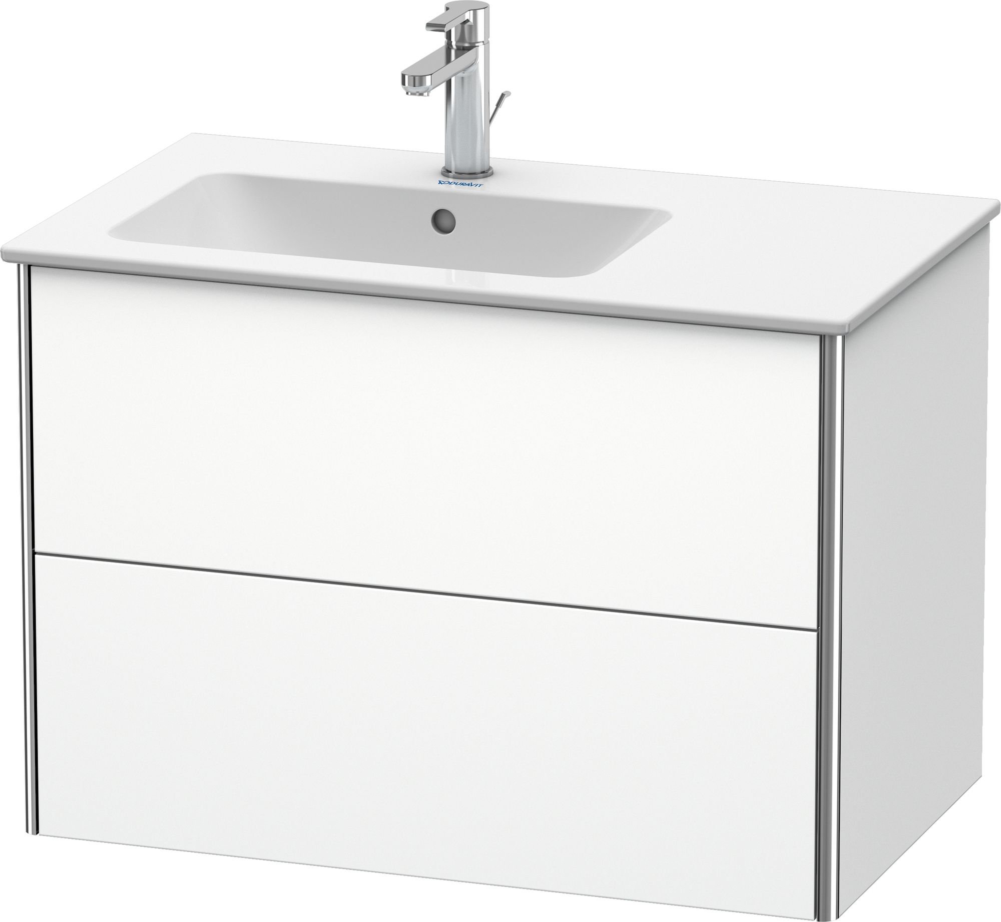 Duravit XSquare skrinka 81x47.8x56 cm závesná kúpeľňová skrinka pod umývadlo biela XS417601818