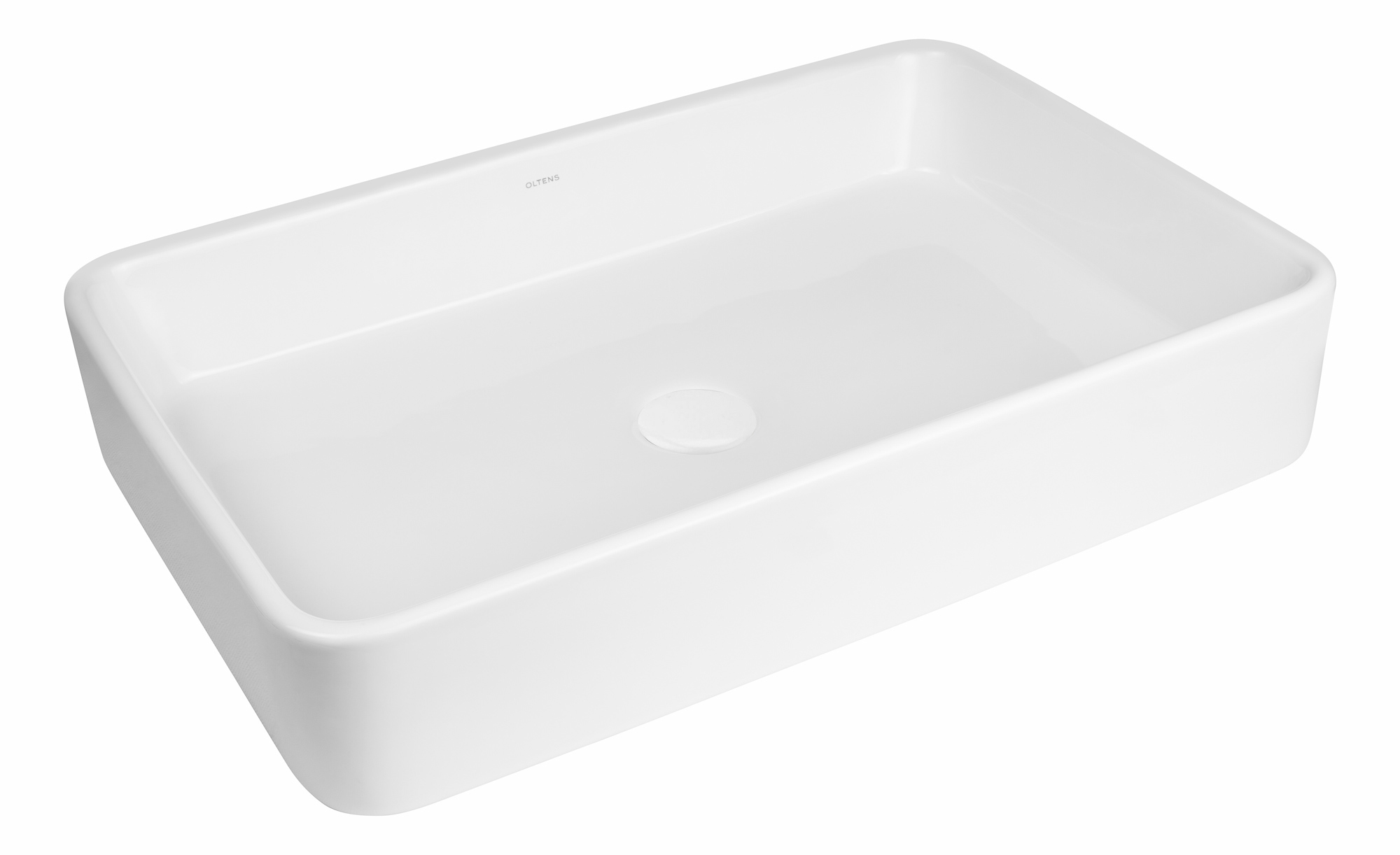 Oltens Lustra umývadlo 60.5x35 cm obdĺžnik pultové umývadlo biela 40306000