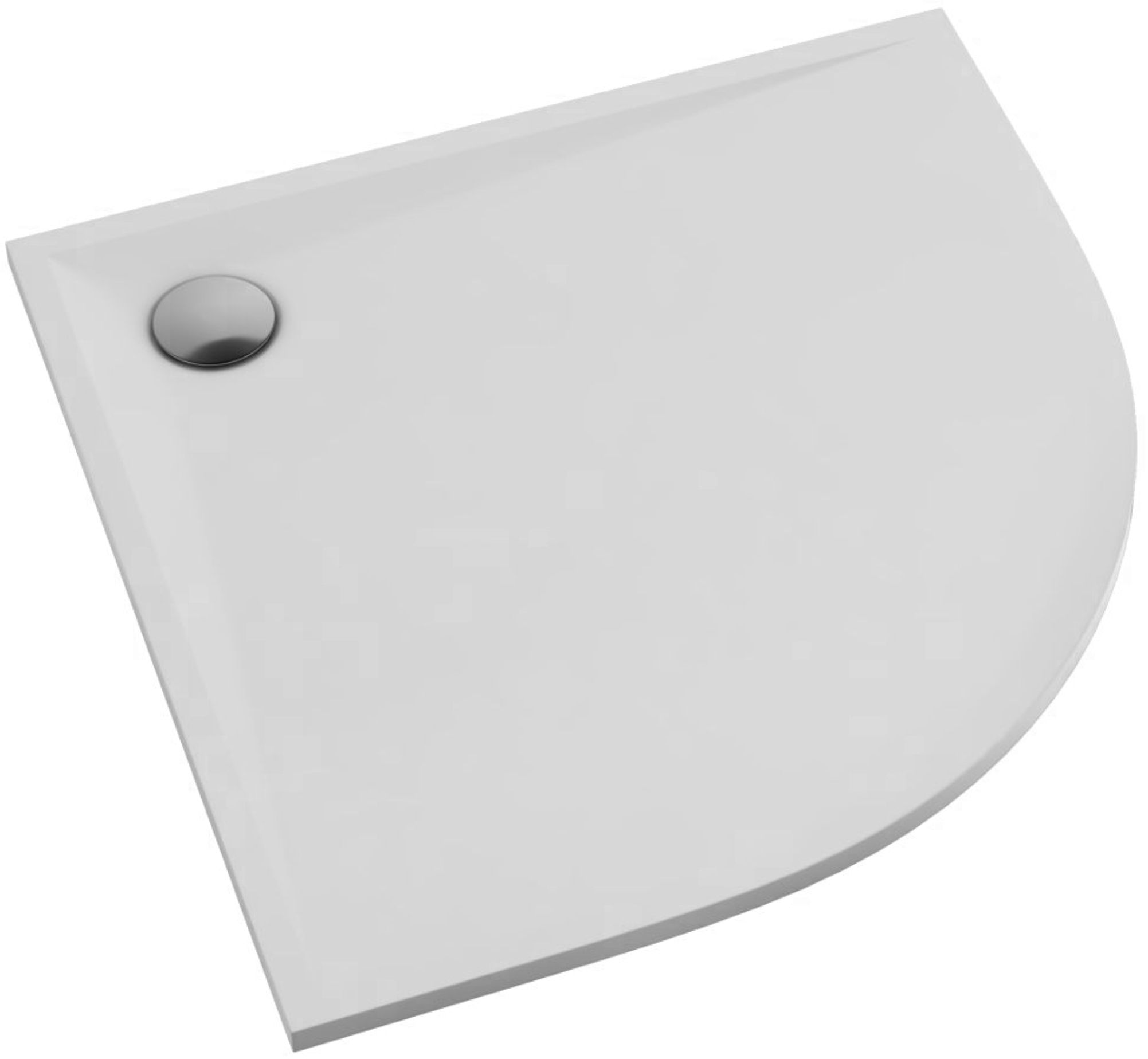 Schedpol Etrusco polkruhová sprchová vanička 90x90 cm biela 3.464