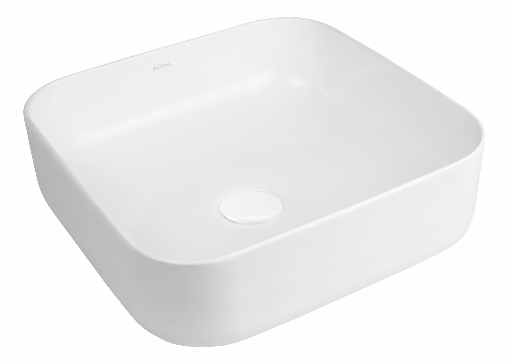 Oltens Josen umývadlo 50x39.5 cm oválny pultové umývadlo biela 40805000