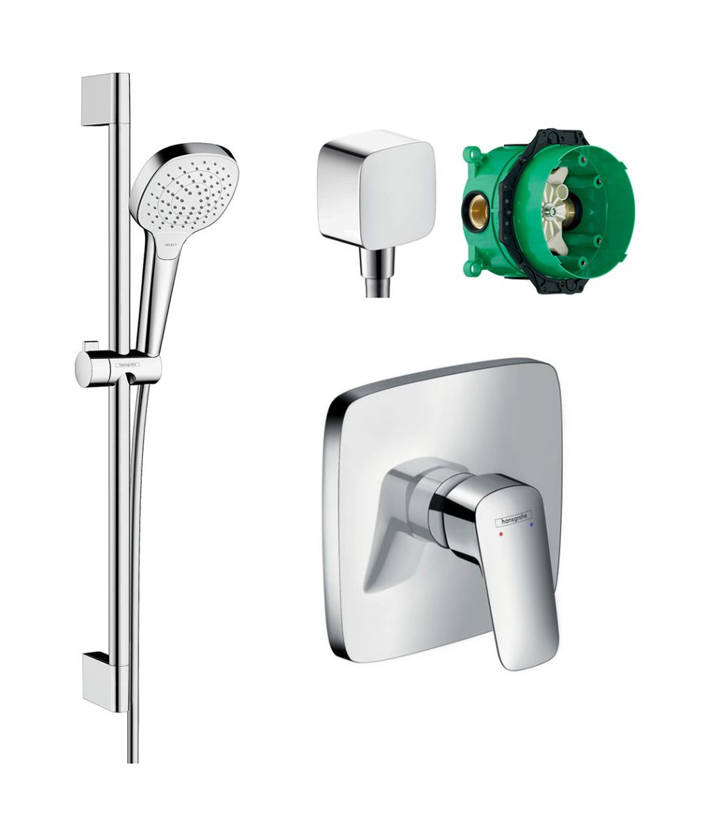 Set podomietkové teleso batérie Hansgrohe iBox 01800180, podomietková sprchová batéria Hansgrohe Logis 71605000, 26582400, 26457000