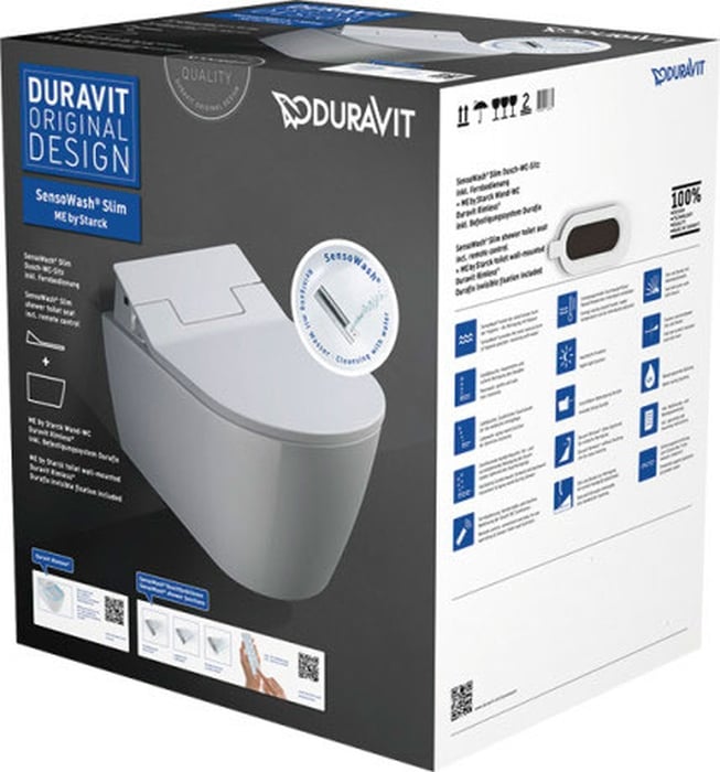 Duravit SensoWash umývacia toaleta závesná bez splachovacieho kruhu biela 631000002004300