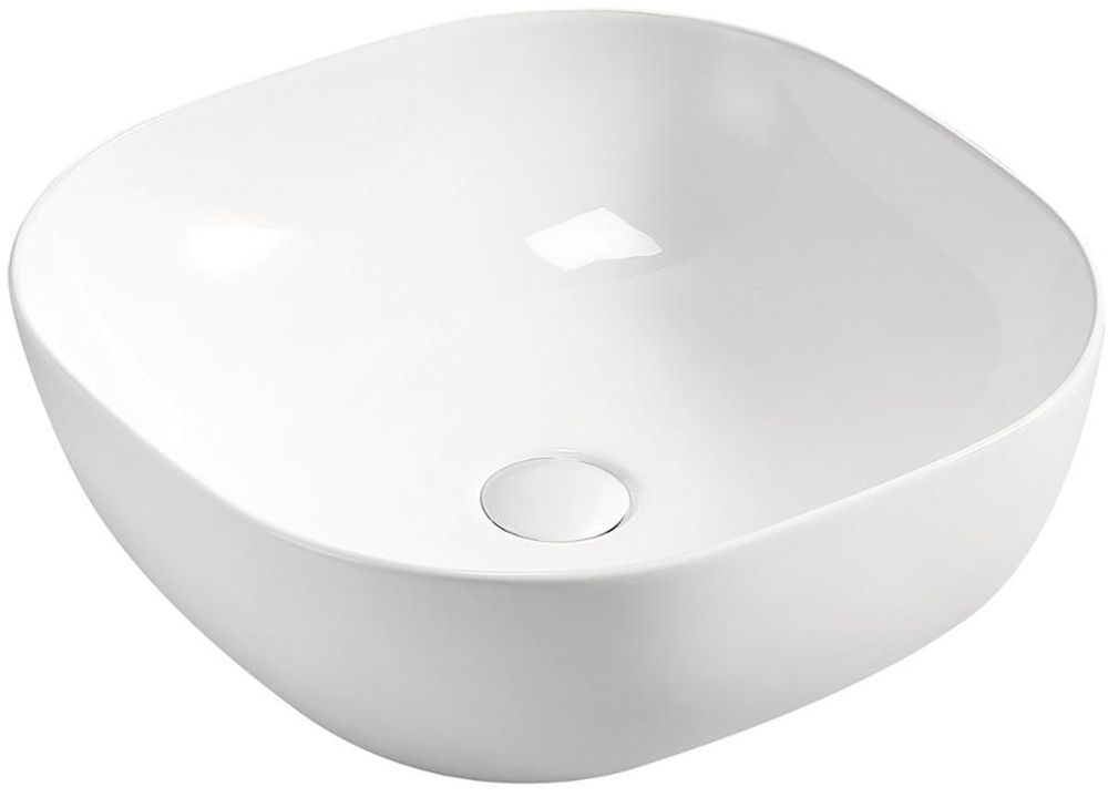 Comad umývadlo 42x42 cm štvorec pultové umývadlo biela UM-6252