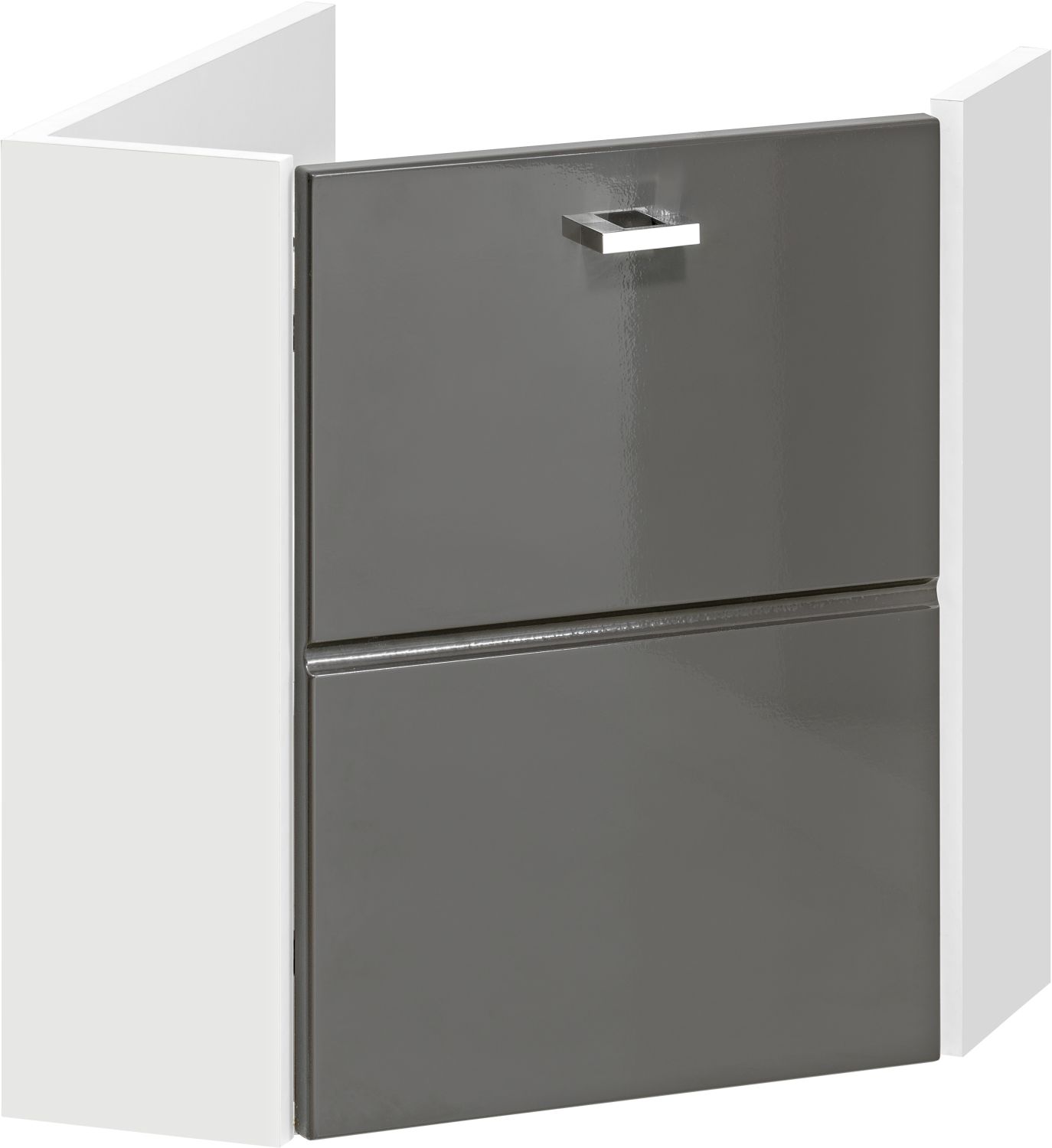 Comad Finka Grey skrinka 40x40x46 cm závesná kúpeľňová skrinka pod umývadlo FINKAGREY824