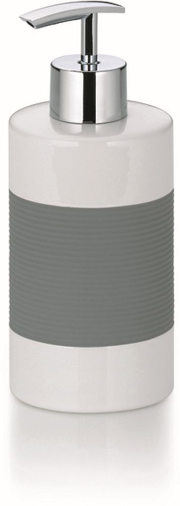 Kela Laletta dávkovač mydla 350 ml keramiky-biela-sivá 22437