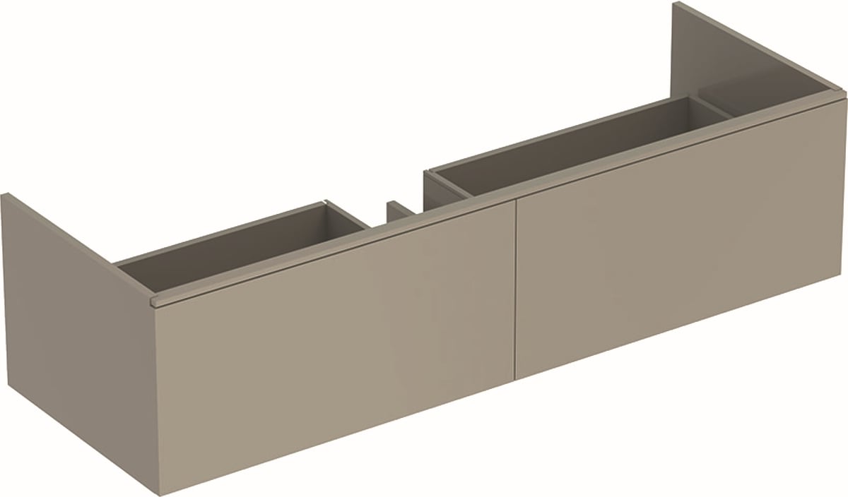Geberit Xeno2 skrinka 139.5x47.3x35 cm závesná kúpeľňová skrinka pod umývadlo sivá 500.348.00.1