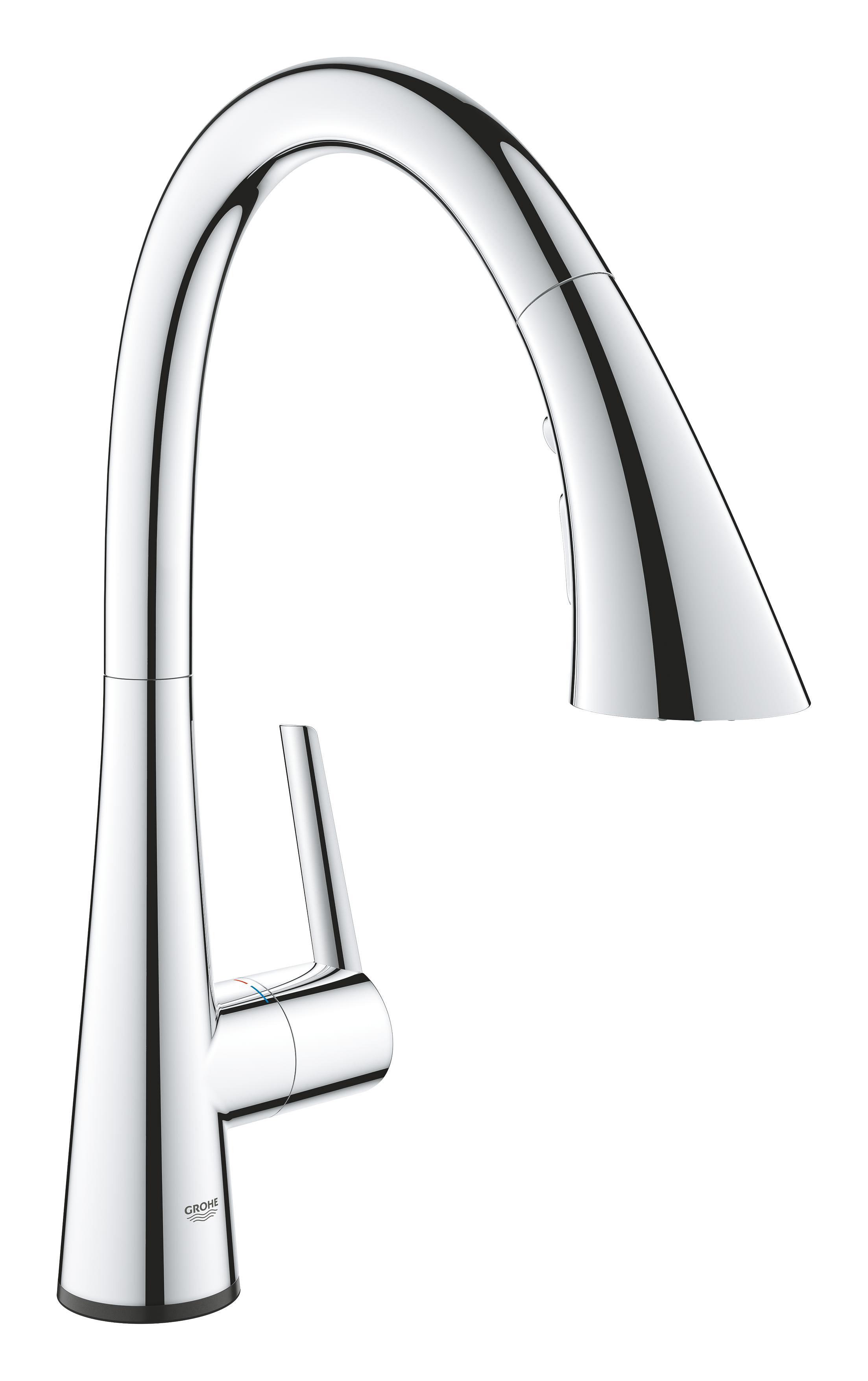 Grohe Zedra kuchynská batéria stojaca StarLight Chrome 30219002