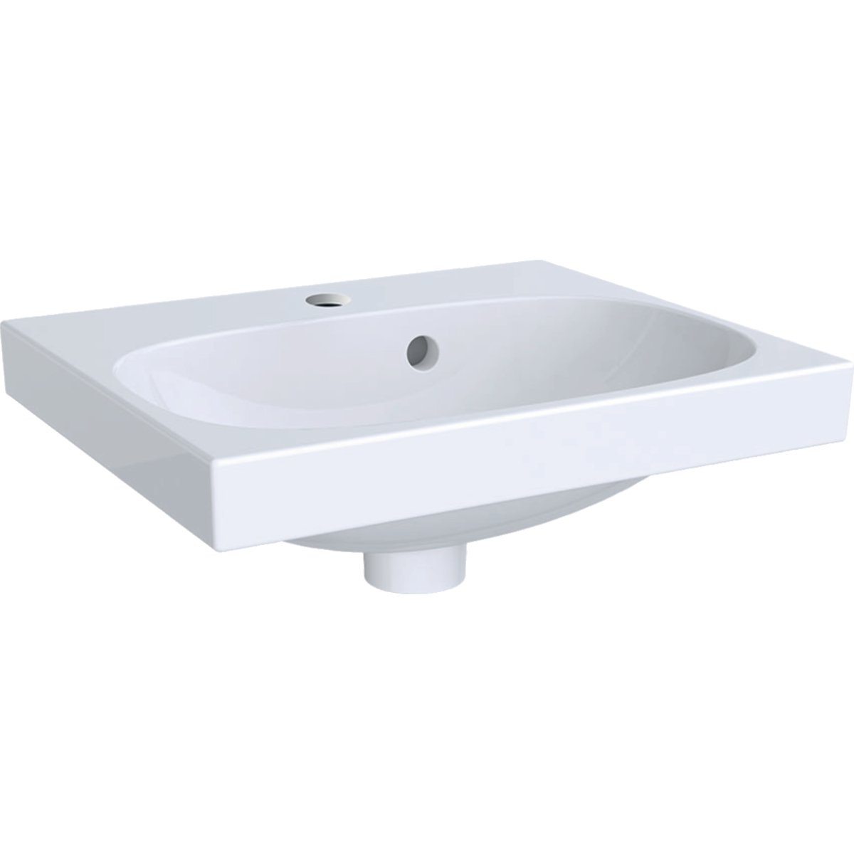 Geberit Acanto umývadlo 45x38 cm obdĺžnik klasické umývadlo-umývadlo na nábytok-pultové umývadlo biela 500.636.01.2