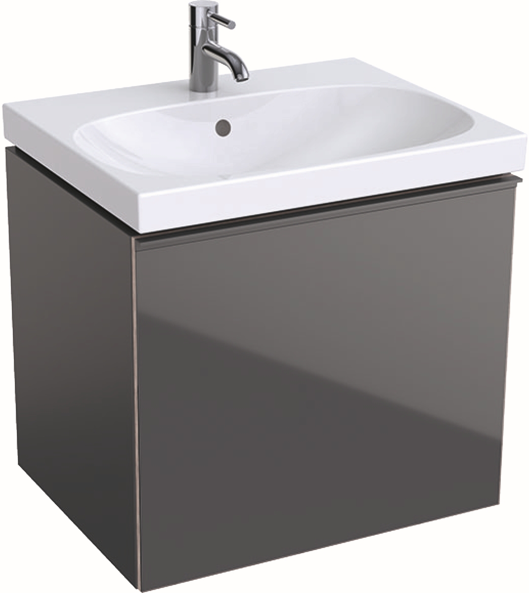 Geberit Acanto skrinka 59.5x47.5x53.5 cm závesné pod umývadlo láva 500.609.JK.2