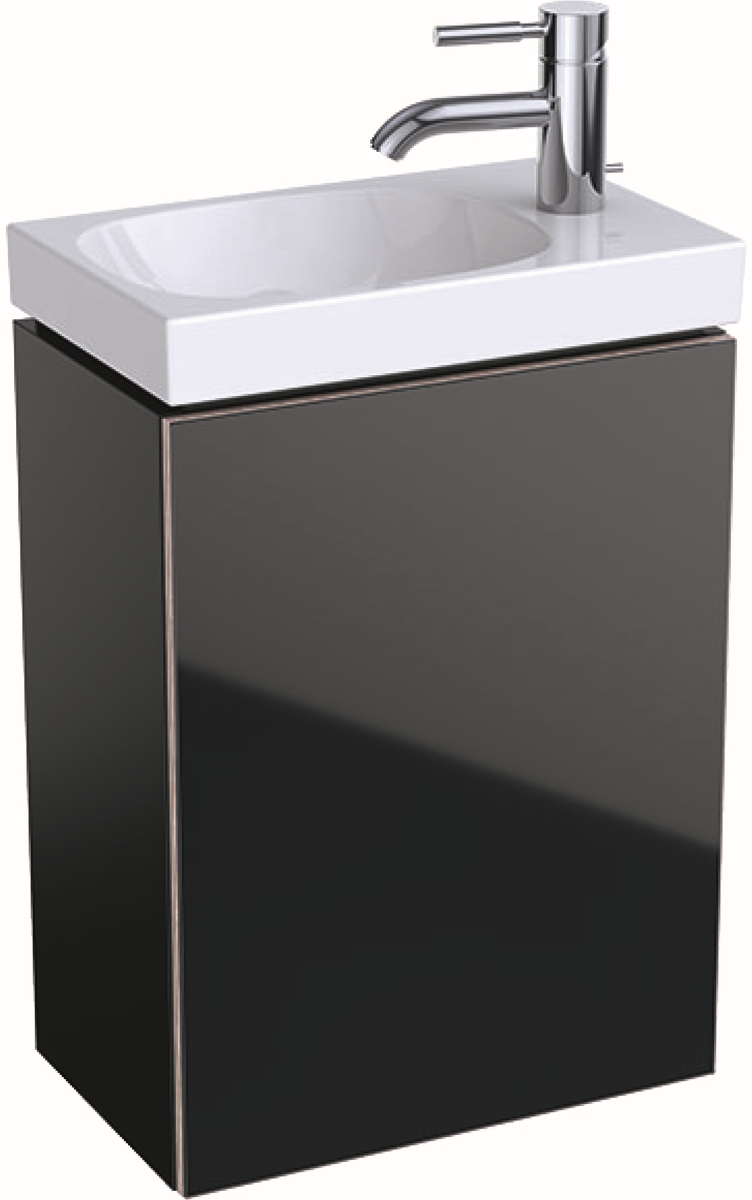 Geberit Acanto skrinka 40x24.5x53.5 cm závesné pod umývadlo čierna 500.607.16.1