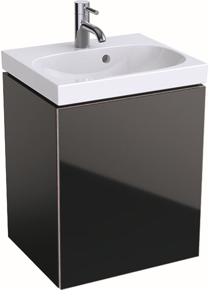 Geberit Acanto skrinka 44.5x37.5x53.5 cm závesné pod umývadlo čierna 500.608.16.1