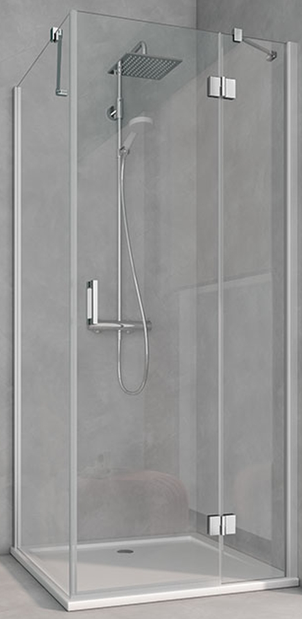 Kermi Osia sprchové dvere 110 cm výklopné strieborná lesklá/priehľadné sklo OSSTR11020VPK