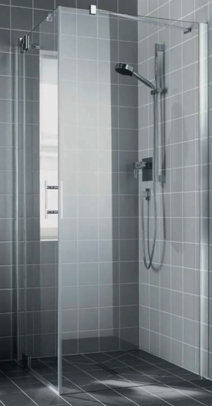 Kermi Filia XP stena sprchovacieho kúta 80 cm strieborná lesklý/sklo priehľadné FXTWD08020VPK