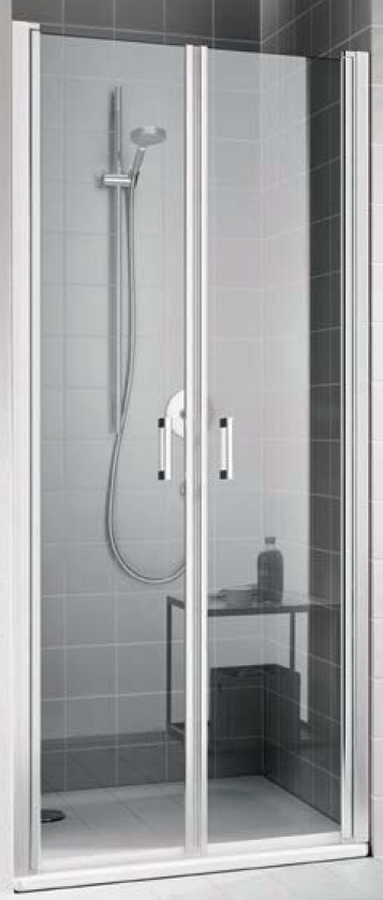Kermi Cada sprchové dvere 85 cm výklopné strieborná lesklá/priehľadné sklo CKPTD08520VPK