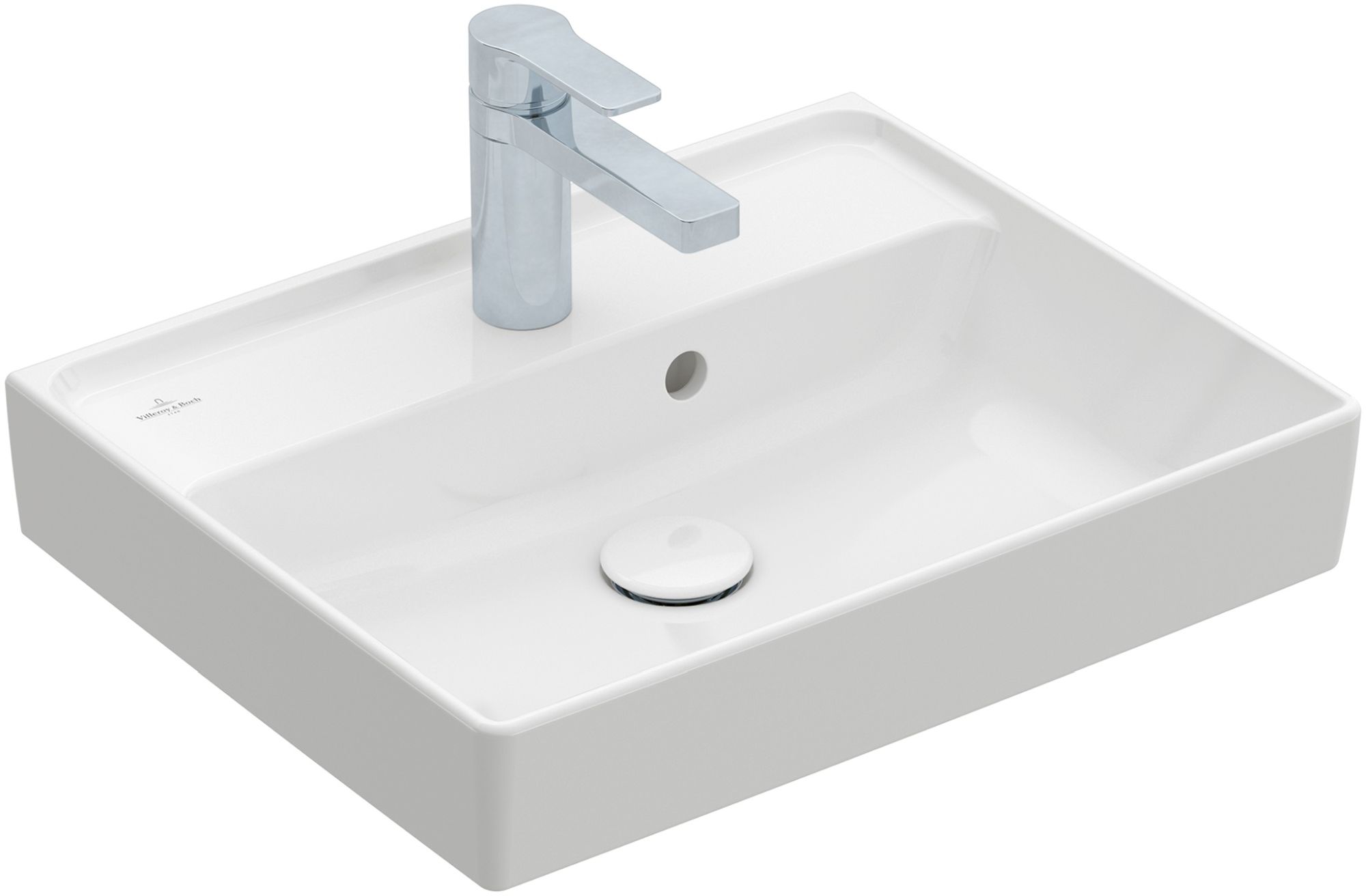 Villeroy & Boch Collaro umývadlo 50x40 cm obdĺžnik klasické umývadlo-umývadlo na nábytok biela 43345101