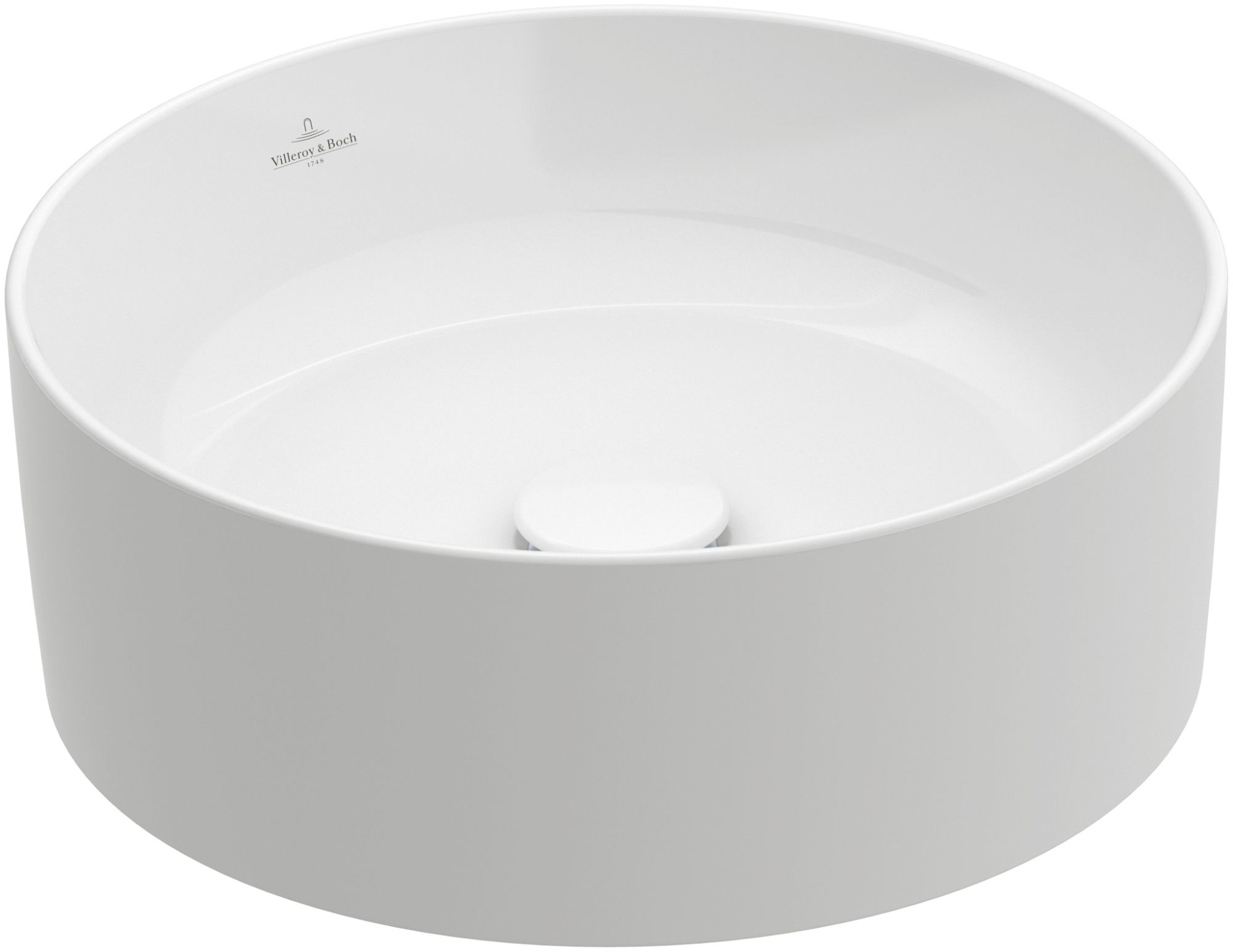 Villeroy & Boch Collaro umývadlo 40x40 cm okrúhly pultové umývadlo biela 4A184001