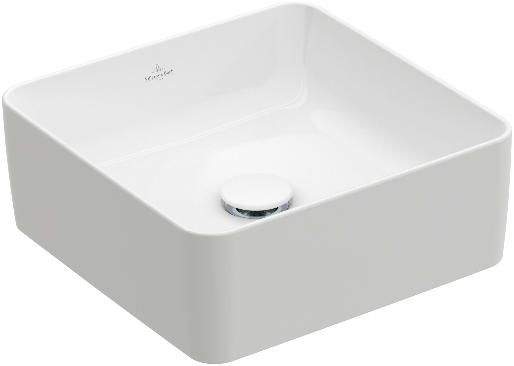 Villeroy & Boch Collaro umývadlo 38x38 cm štvorec pultové umývadlo biela 4A213801