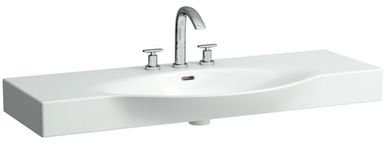 Laufen Palace umývadlo 120x51 cm obdĺžnik klasické umývadlo-umývadlo na nábytok biela lesklá H8117040001041