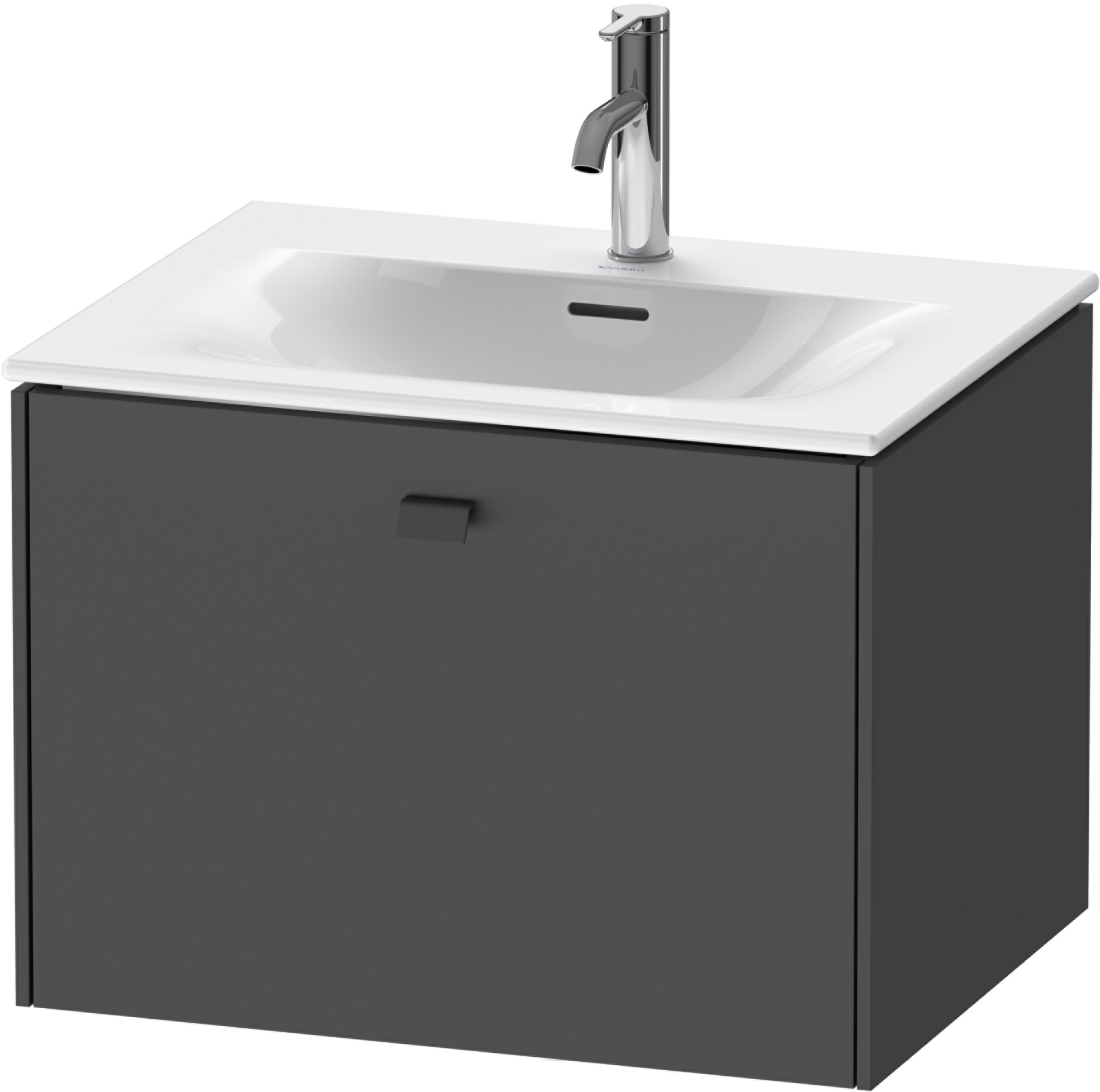 Duravit Brioso skrinka 62x47.9x44.4 cm závesné pod umývadlo grafitová BR421004949