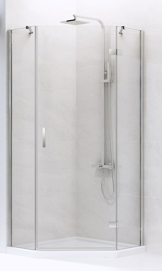 New Trendy New Azura sprchovací kút 80x80 cm chromová lesklé/priehľadné sklo K-0560