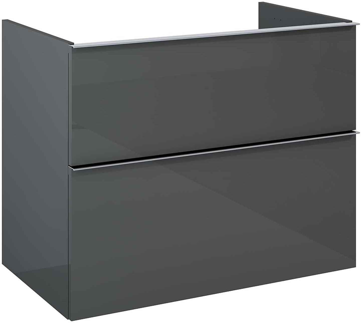 Elita Look skrinka 80x44.9x63.5 cm závesná kúpeľňová skrinka pod umývadlo antracitová RE080801026610