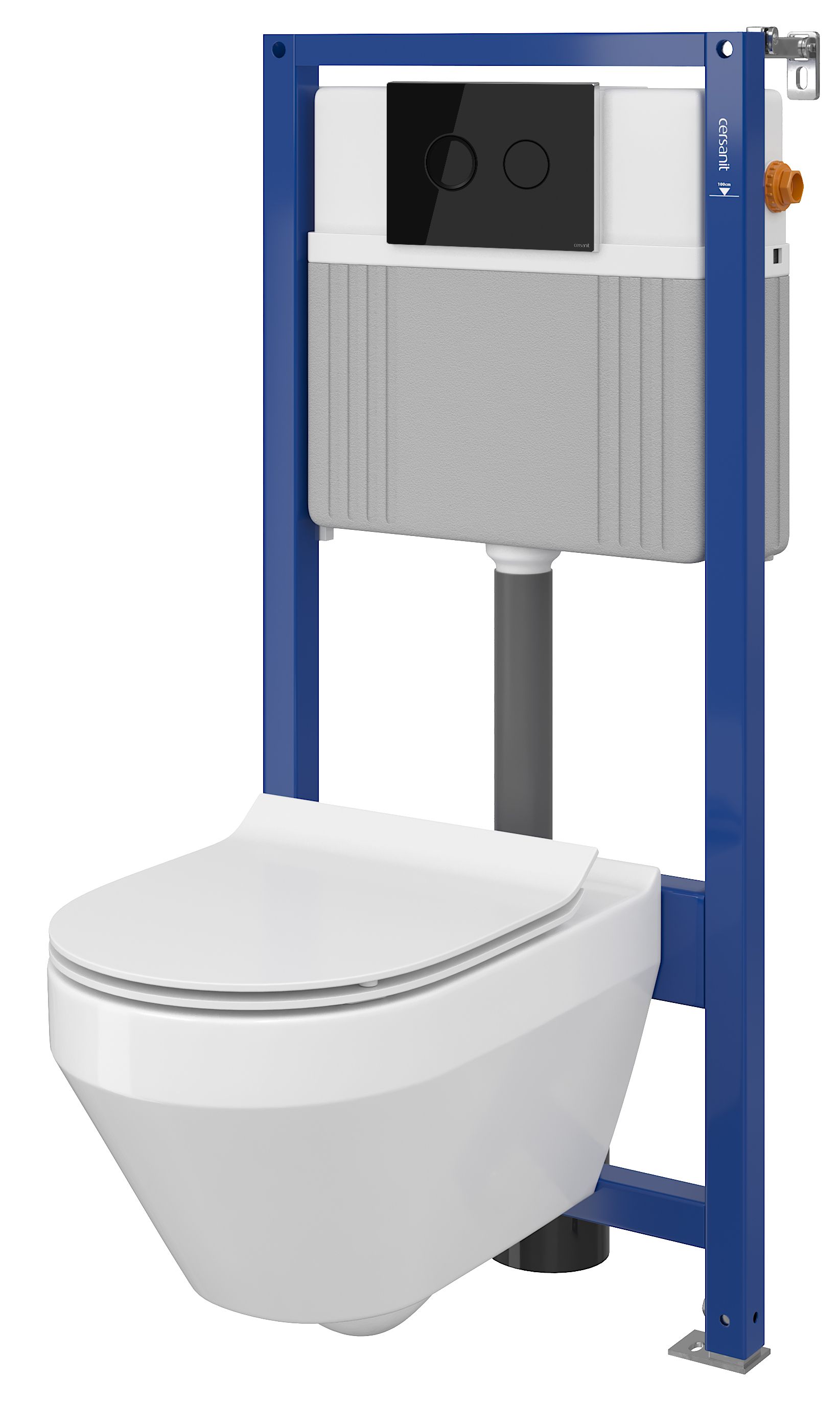 Set WC misa Cersanit Crea K114-015, podomietková konštrukcia Cersanit Aqua S97-062, S97-053, K98-0177