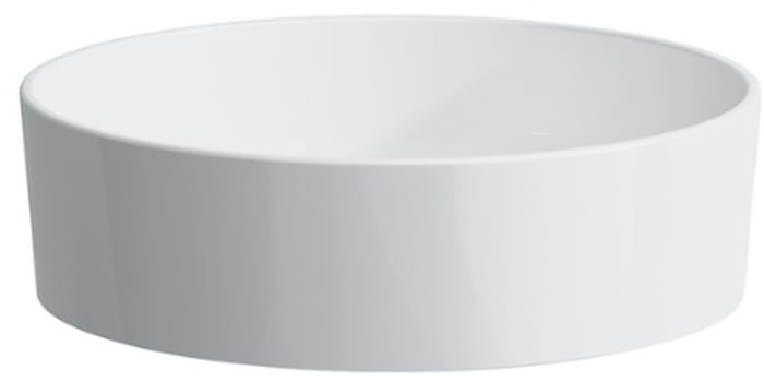 Laufen Kartell umývadlo 42x42 cm okrúhly pultové umývadlo biela lesklá H8123314001121
