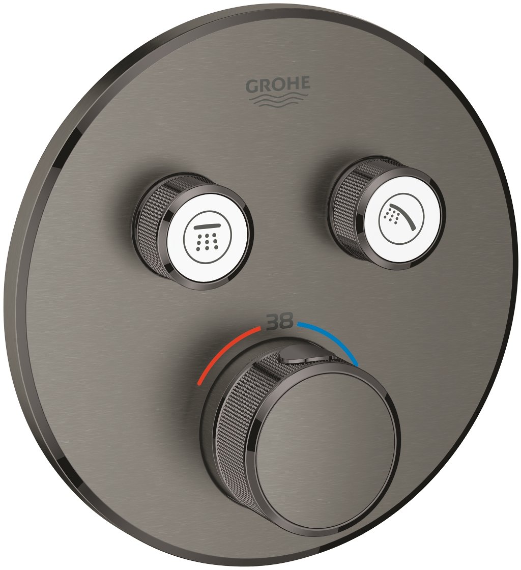 Grohe Grohtherm SmartControl vaňová/sprchová batéria podomietková áno Brushed Hard Graphite 29119AL0